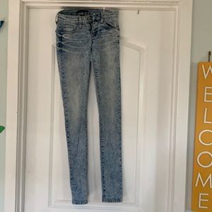 Flying Moneys denim stone wash vintage low rise jeans